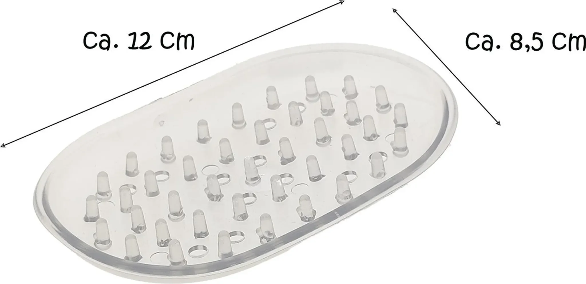 Seifen-Igel transparent – 2er Set rutschfeste Seifenablage